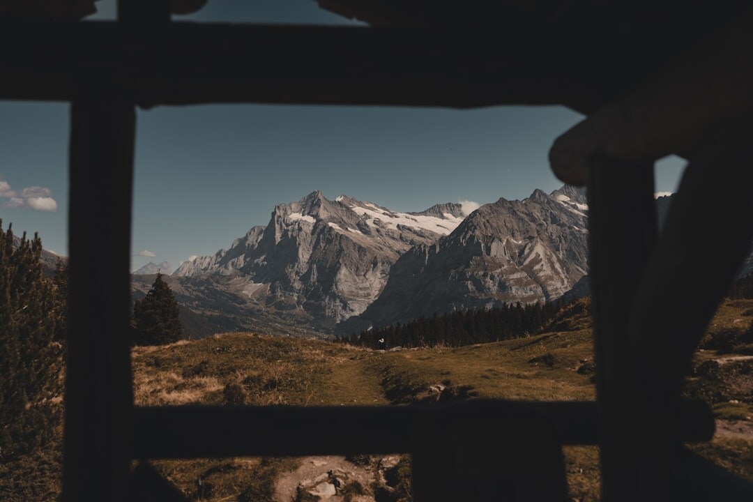 swiss alps mountain view